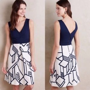 Anthropologie HD in Paris Ardmore Dress Navy